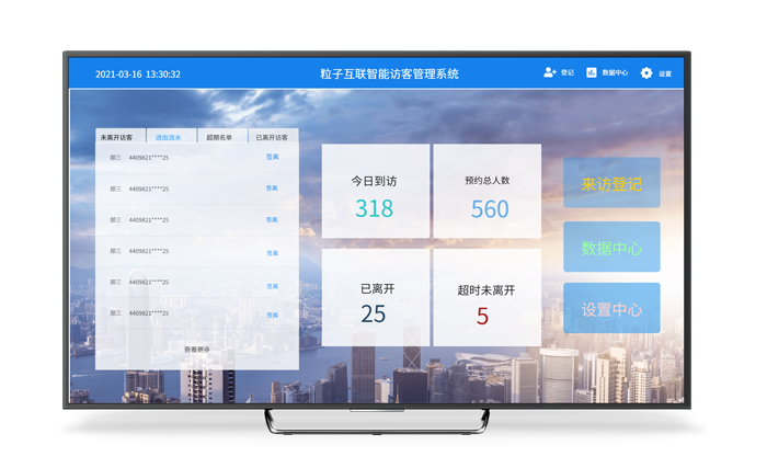 粒子互联访客系统
